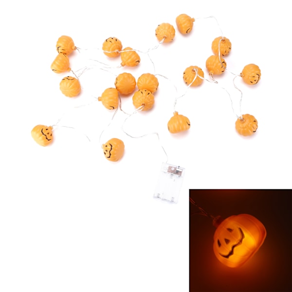 Pumplalyktor Ljusslinga Halloween LED Dekoration Högtid Dekorativ Lykta för Inomhus InomhusMedium