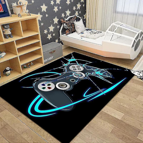 Gamer Controller Gulvteppe Antislipp Matte 40x60cm - Innendørs/Utendørs Lekematte for Barn - Flerfarget