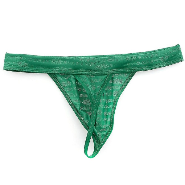 Mænds Sexet Rygløs G-streng Stringbukser Underbukser Trusser Erotisk Undertøj Nattøj green M