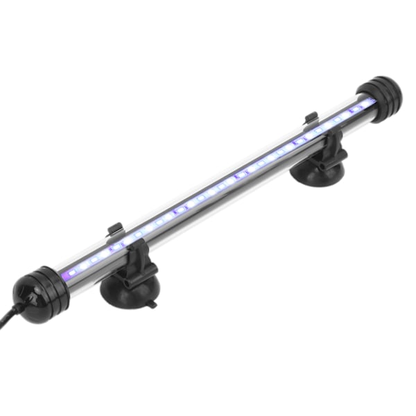 Akvarielys Vandtæt Akvariebelysning med LED-lys 3 Tilstande Dæmpbar 100‑240V US Stik 28CM