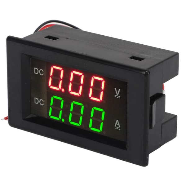 YB4835VA DC 0 til 300V 50A Dobbelt Display Strøm Voltmeter Vandafvisende Interferensresistent LED Spændings Amperemeter