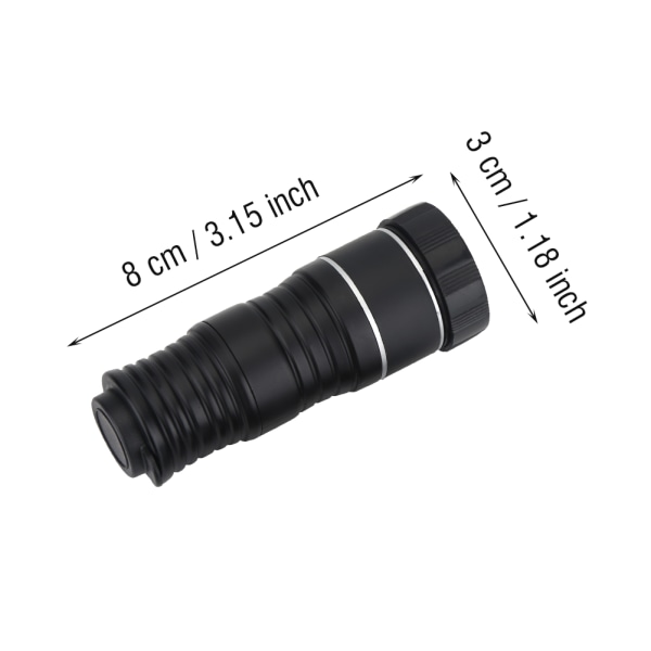 Utomhus Mini Portable 12 Times Focusing Phone Monoculer Smartphone Telescope (Silver)