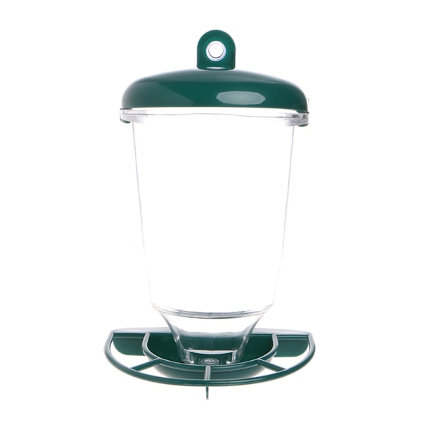 Transparent fuglefoderautomat Automatisk fuglefoderautomat i plast med sugekopper
