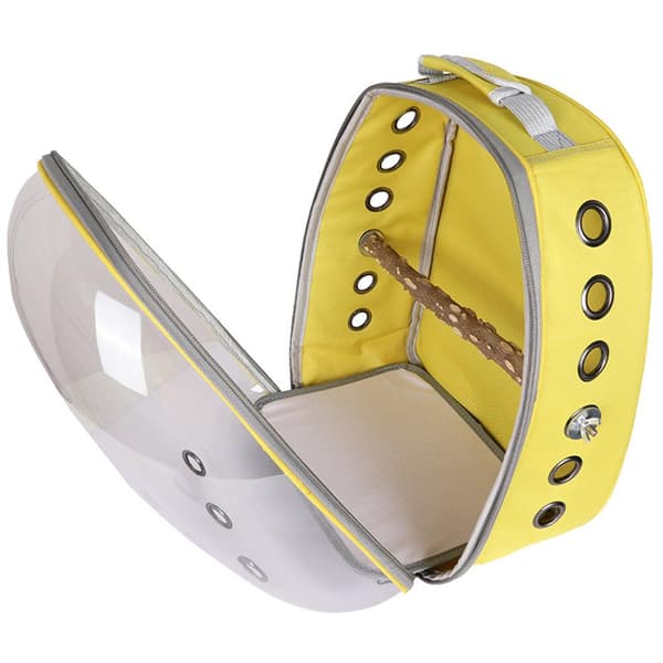 Pet Parrot Carrier Bird Travel Backpack Space Capsule Transparent Backpack Breathable Parrot Backpack