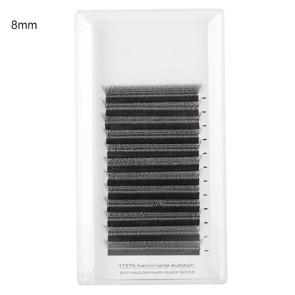 0,07 mm W-muotoiset irtoripsiä Ripsienpidennysten ympätty irtoripsiä (C-kaareva) (8 mm)