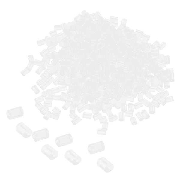 500 st Cylinderformade örhängen Back Stopper Silikon Transparent Örhängen Låsande Baksida