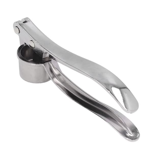 Garlic Press Crusher Handheld Ginger Mincer Tool Zinc Alloy Ergonomic Handle Rustproof for Home Kitchen