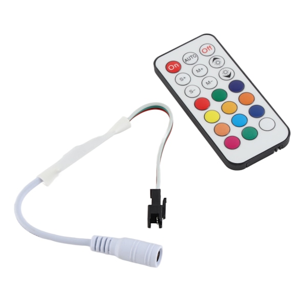21 Keys RF Mini Wireless Remote Dimmer Controller WC2811 2812B Full Color Adjustable Brightness Power RF LED Dimmer