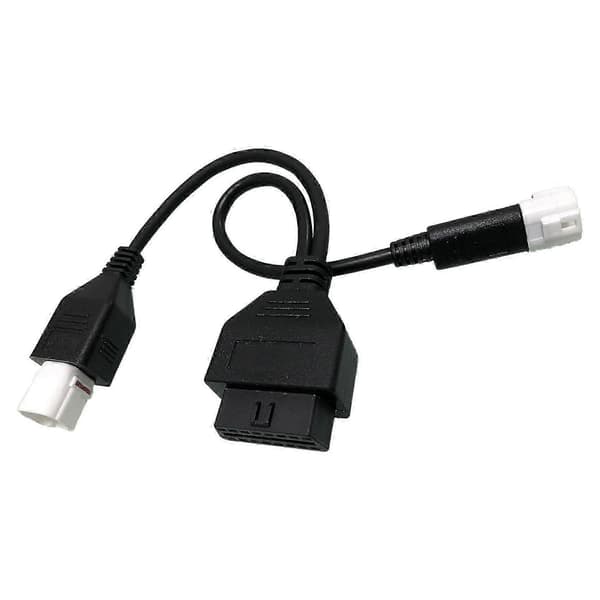 Til Yamaha 3pin + 4pin 2 i 1 til OBD2 motorcykel scannerkabel fungerer sammen med OBD Scanner Edition a 5 5