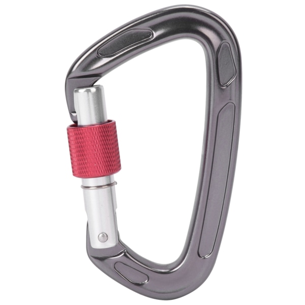 7075 Aviation Aluminum Master Lock Carabiner D Ring Safety Buckle Security Equipment Gear for Outdoor Climbing Campinggray