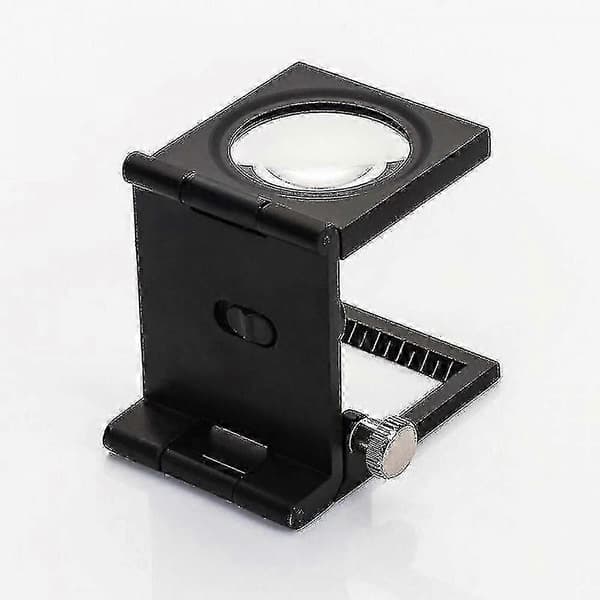 Tredobbelt foldbart 10x forstørrelsesglas med LED-lys (1 stk)