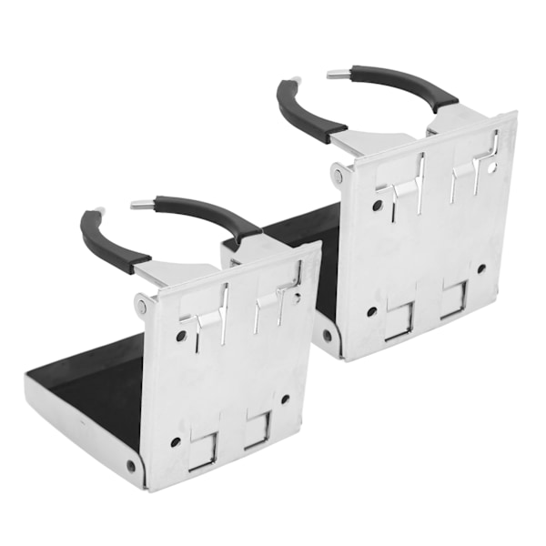 2 stk. Foldbar Kopholder Justerbar Arm Anti-Slip Støjreduktion til Marine Caravan Bil