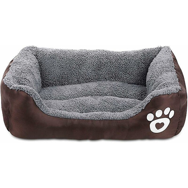 Vaskbar Hundebed for Katter og Små til Middels Store Hunder - Brun