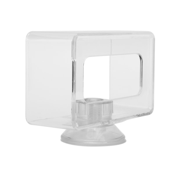 Foderring til fisk Anti-flydende Transparent Akryl Fiskfoder Ring Akvarium til fisk (S 6x10x4cm)