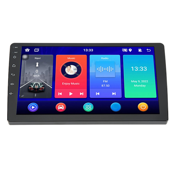 9-tommer bilradio 4G RAM 32GB ROM DC12V Ratstyring WIFI-forbindelse Stereo GPS Navigation Multimediespiller med kamera