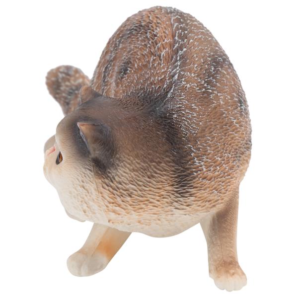Söt Kattmodell Leksak Simulering Kattmodell Skrivbordsdekoration Ornament Leksak GiftGrå