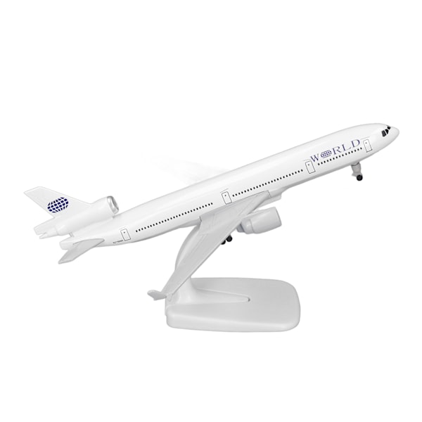 Legering flygplansmodell Simulering Exakt skala stabil bas 3 hjul pressgjuten metall plan modell 20 cm