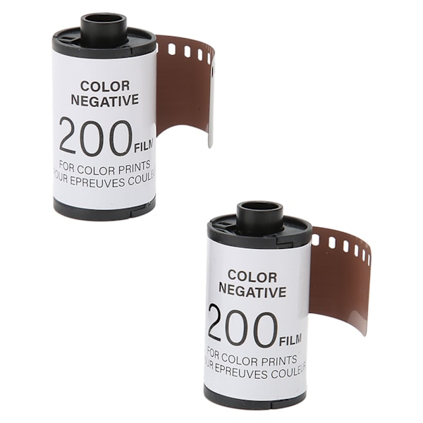 2 Rullaa 35mm Kameran Värifilmi ISO 200 8 Kuvaa Per Rulla Korkea Värikylläisyys HD Kameran Värinegatiivifilmi 135 Kameroille