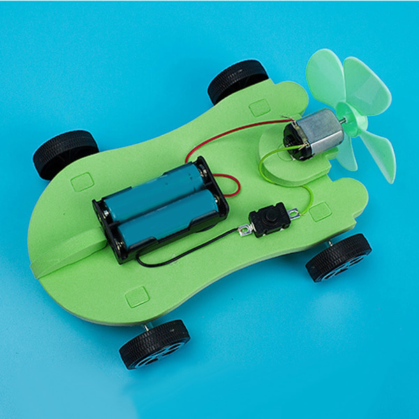 Pedagoginen DIY-tuulivoima-automalli Lapsille Käsintehty kokoonpanolelu