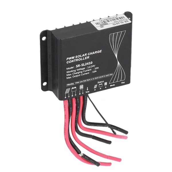 PWM Solcelleladningsregulator 10A Solpanelregulator Vandafvisende Energistyrring til RV Tilbehør