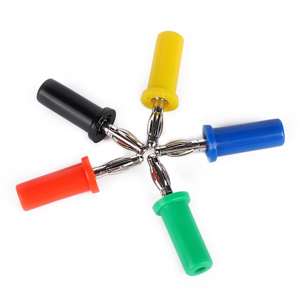 5st set U30 4mm Bananplugg Röd Svart GulGrön Blå för Eltestning