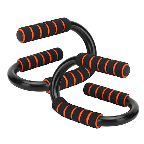 1 par/sett S-type Push Up-stativ Kroppsbygging Fitness Push-up-stenger med skum polstrede grep