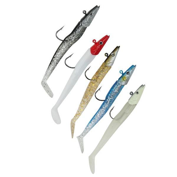 Heads Krok Myk Simulerings Lokkebete Sett Fiskeutstyr Fem Farger 12,5cm
