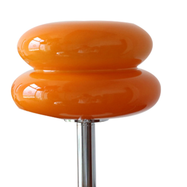Eggkake nattlampe for jenter Energieffektivt mykt lys Søt glass nattlampe USB nattlampe for sovesal USB trykknappsbryter oransje