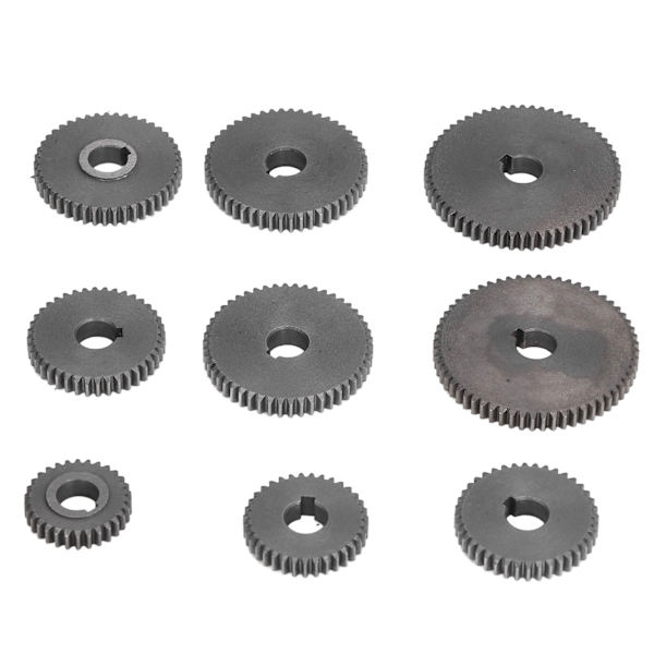 9st metall växelsats Mini svarv skärmaskin växlar 2xT60 2xT50 1xT45 2xT40 1xT35 1xT30