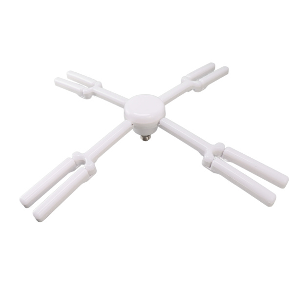 80W LED garasjetaklampe E27 justerbar LED garasjelampe 4 blader energisparende lampe 85‑265V hvit