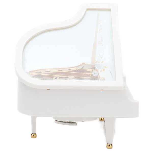 Musikkasse Mini retro klassisk piano roterende trekantet musikkasse for hjemmeborddekorasjon pyntgave