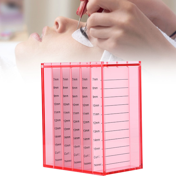 5 lagret løsvippearrangør Poding av vipper Oppbevaringsboks Vippelengder Makeup ToolFalske vipper arrangør