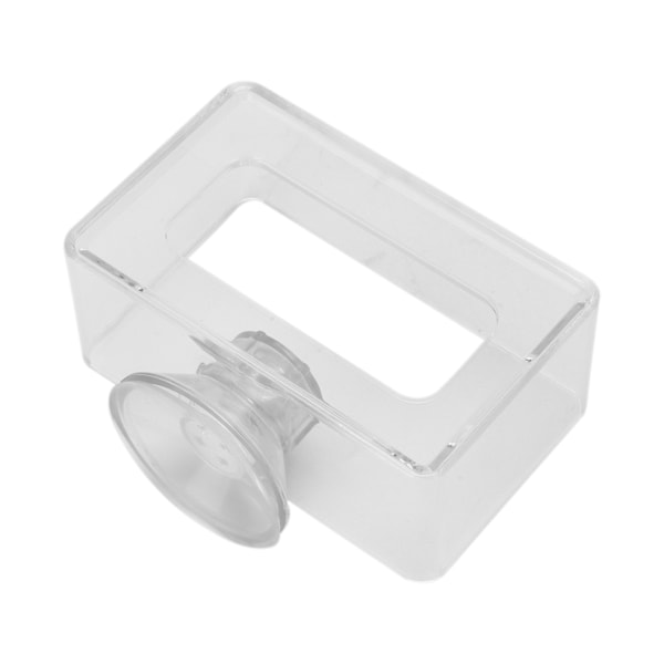 Foderring til fisk Anti-flydende Transparent Akryl Fiskfoder Ring Akvarium til fisk (S 6x10x4cm)