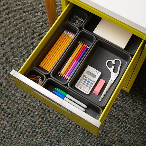 8 stk Interlocking Bins Smart Interlocking Opbevaringskasser Skuffe Organizer