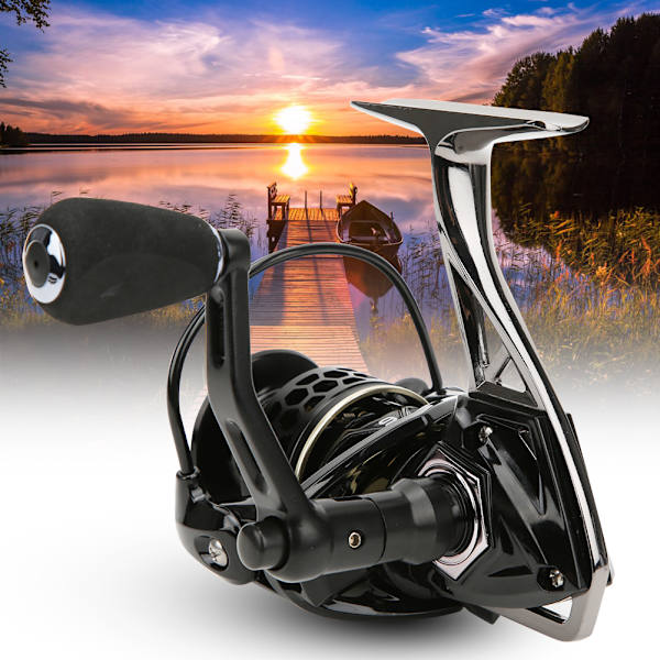 Metall Spinnhjul för Höger/Vänster Hand, Utbytbart, Saltvattenfiske, Baitcasting, GTS 4000