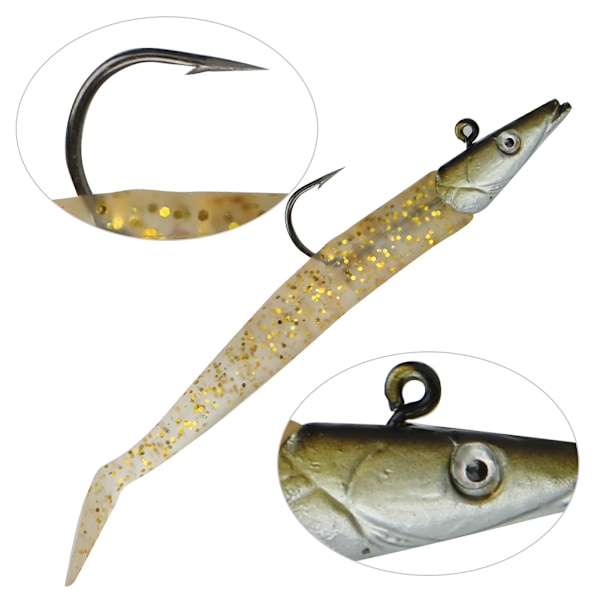 Heads Krok Myk Simulerings Lokkebete Sett Fiskeutstyr Fem Farger 12,5cm