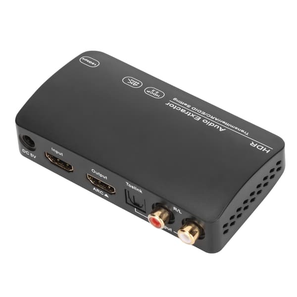 HDR HD Multimedia Interface Ljudextraktor HD 4K 60Hz RCA HD Multimedia Interface Bluetooth-sändare för TV PC