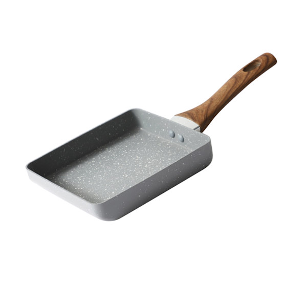 Tamagoyaki Pan Prevent Stick Mini Japansk omelett Pan Frukost Platt Pan för kökstillbehör Grå 15x18cm / 5,9x7,1in
