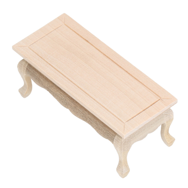 1:12 Dukkehussalonsbord Almindeligt Træ Miniature Sofabord Møbler Tilbehør DIY Legetøj