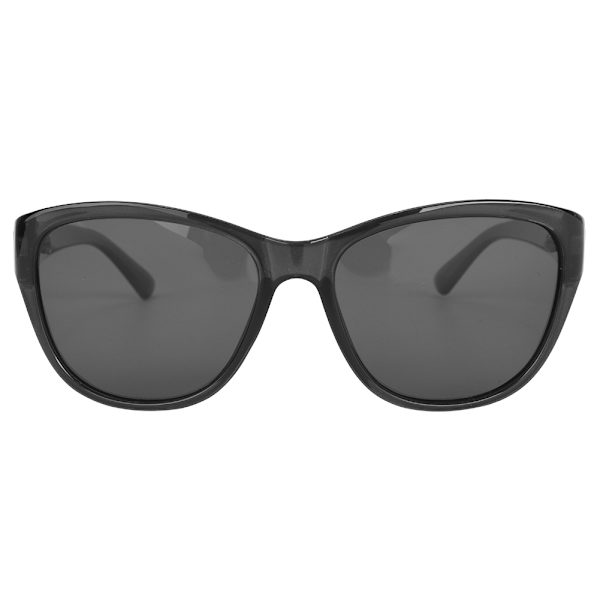 A572 Metal Klassisk Stilfuld Dame UV-beskyttelse Udendørs Kørsel Polariserende Solbriller med Solbrille Lynlås Sort