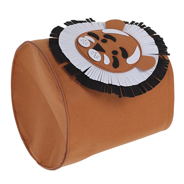 Bomullstvättkorg Förtjockad Tecknad Djur Barnleksaker Hushållsskräp Smutsiga kläder Förvaringshink 30x27cm Tiger Face
