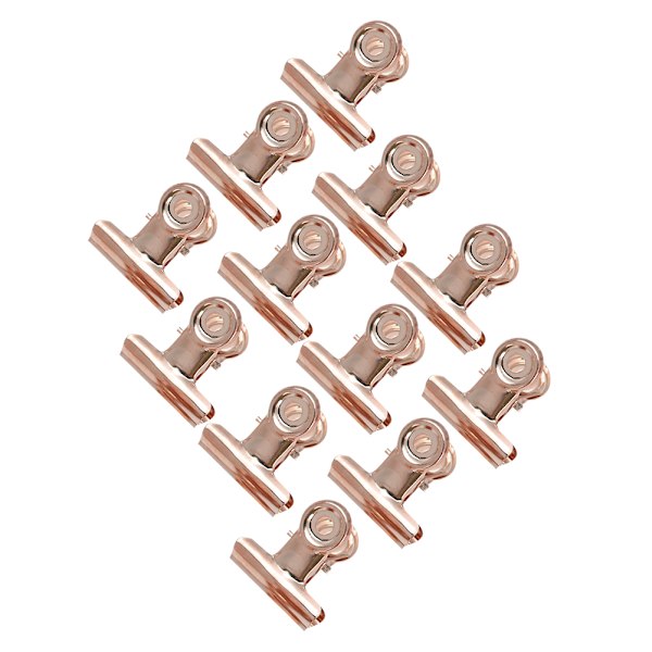 12st Curve C Nagelförlängningsklämmor Nagelklämma Filklämma NagelkonsttillbehörRose Gold