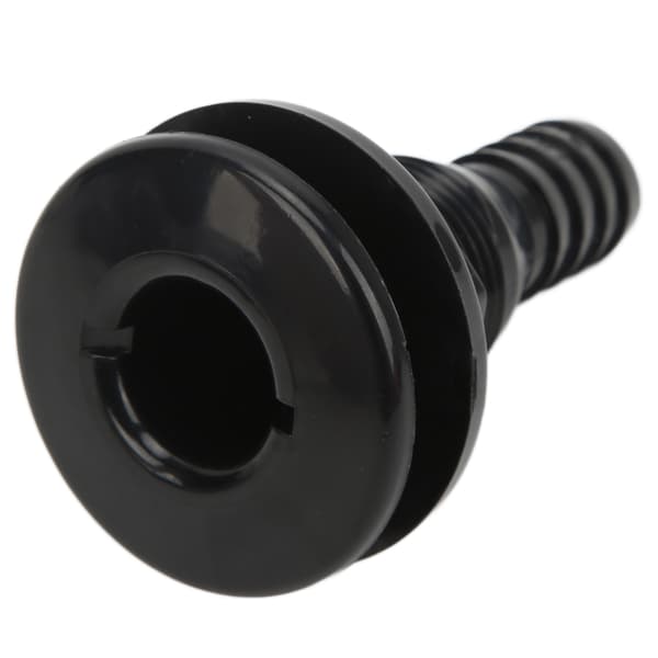 Boat Thru Hull Fitting 3/4 inch ABS Plastic Hose Connector Drain Outlet Accessory Black