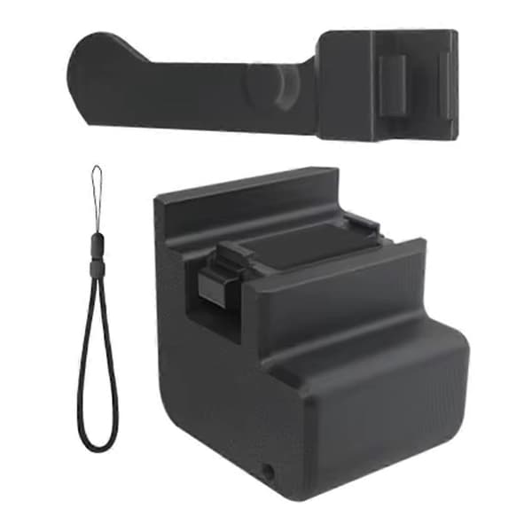 Grebholder 3D-print Vlogholder Combo til DJI Action 3/4/5 Pro Actionkamera Grebkameratilbehør Black