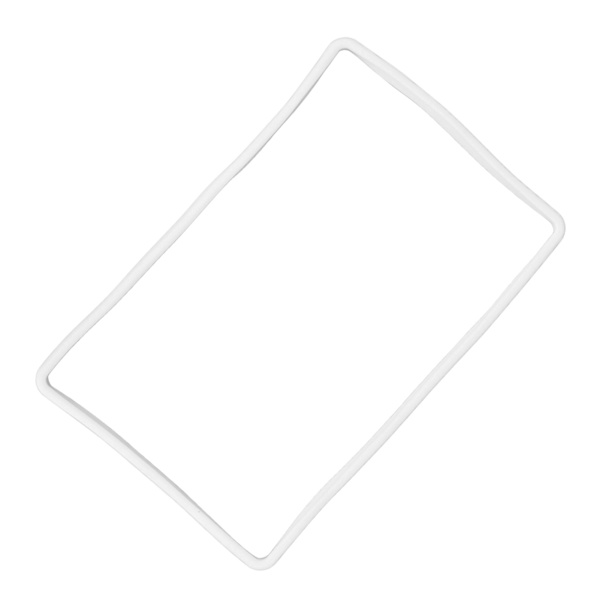 Navigation Screen Protector Frame Silicon Central Control Screen Protector Cover Replacement for Tesla 3 Y White