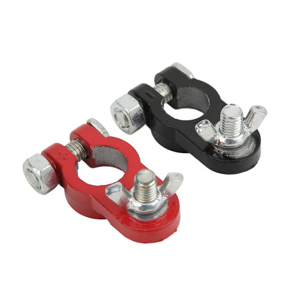 Batteriklemmer Aluminiumlegering Bakelitisolering Universal til 17-19 mm batterier