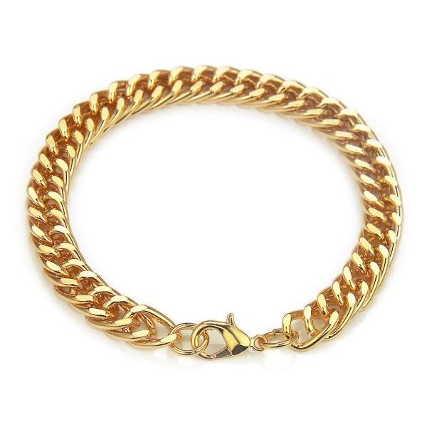 Vintage Chunky Armbånd Hip Hop Fashion Tykke Kæde Armbånd 18k forgyldt armbånd