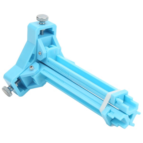 3D pilfletching jig justerbar klar skala bærbar pilfletching limningsværktøj til 3,6-10 mm pil aksler blå