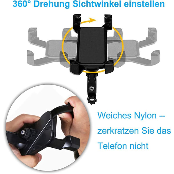 Telefonholder Anti-shake cykeltelefonholder til 3,5-6,5" smartphone