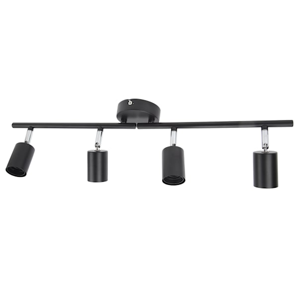 Sporlys Tak LED 4 60W Justerbar Vinkel Foldbar Matt Svart 4 Lys Sporlys for Soverom Hotell 85‑265V